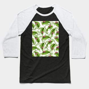 Ladybirds On Leaf Baseball T-Shirt